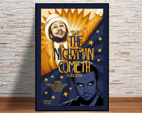 The Nightman Cometh Movie Poster Wall Art Canvas Painting - Etsy