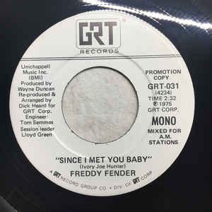 Freddy Fender - Since I Met You Baby (1975, Vinyl) | Discogs