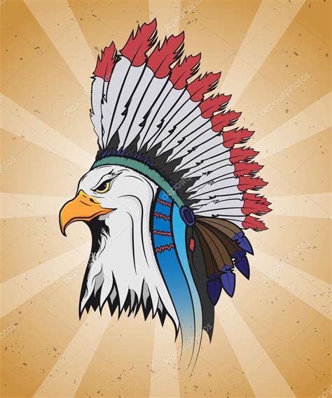 Eagle in a national Indian hat. Stock Vector Image by ©awesomedwarf ...