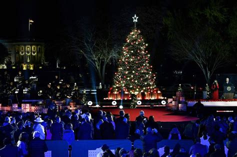 Joe Biden Celebrates Lighting of National Christmas Tree