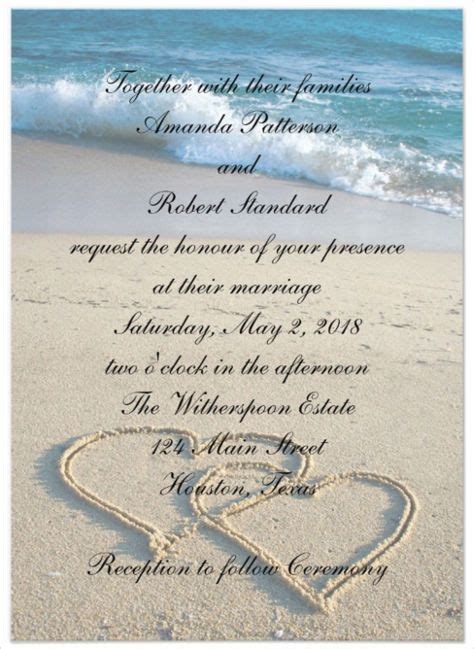 Image result | Beach wedding invitations, Trendy wedding invitations, Wedding invitation templates