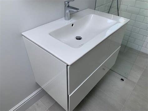 Duravit L-Cube wall mounted vanity unit and sink | in Clapham, London ...