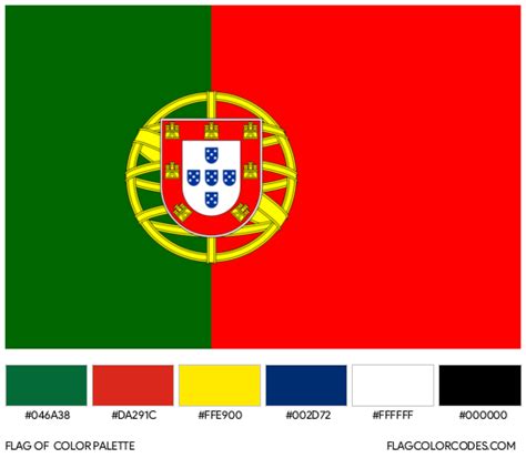 Portugal flag color codes