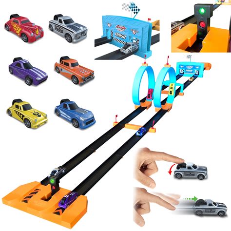 Buy Spin 'n Rip Racers | Double Loop Drag Racing Set | Fun Head to Head ...