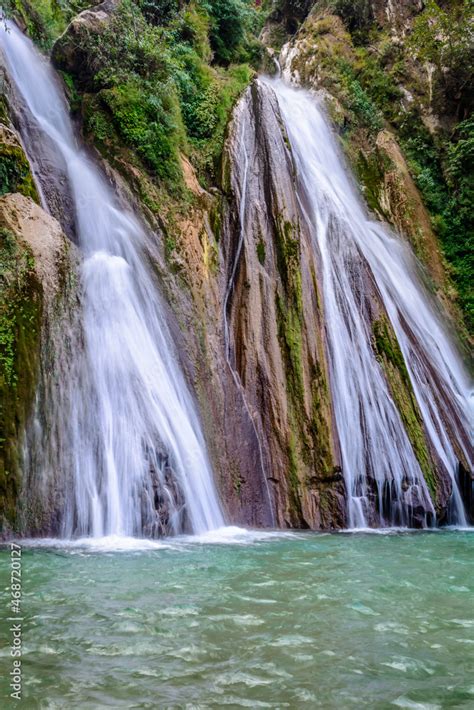 Beautiful Kempty Waterfalls with turquoise waters in Mussoorie Stock ...