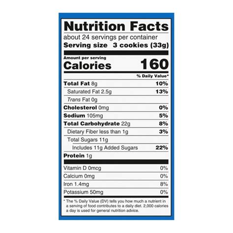 Chips Ahoy Nutrition Facts | Besto Blog