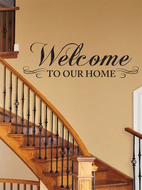 Welcome to Our Home Wall Decal Large Living Room Hallway - Etsy