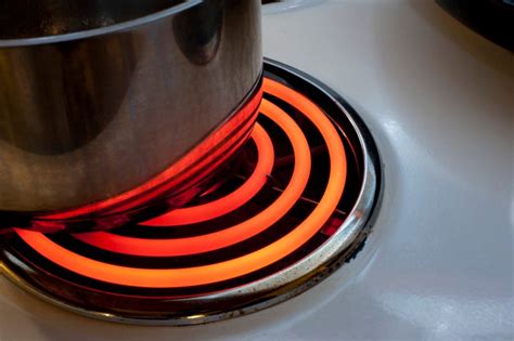 Cooking on an electric stove - Free Stock Image