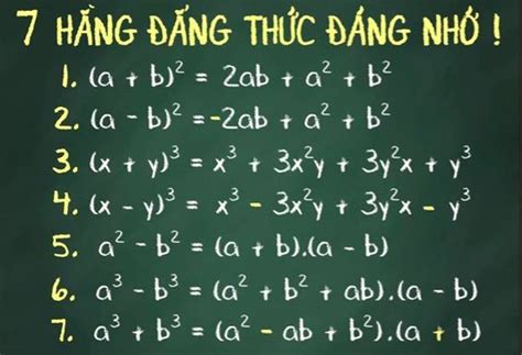 7 Hằng đẳng Thức đáng Nhớ Và Các Dạng Toán áp Dụng - Đề án 2020 - Tổng Hợp Chia Sẻ Hình ảnh ...