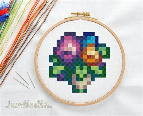 Stardew Valley Bouquet Cross Stitch PDF Pattern - Etsy | Cross stitch ...