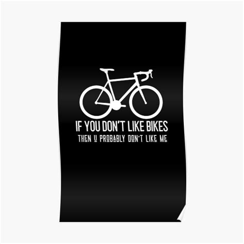 "Funny Cycling Bicycle Bike Quote Joke Pun Best Design" Poster for Sale ...