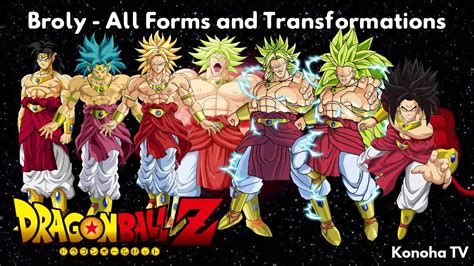 Broly - All Forms and Transformations (Dragon Ball Z - Dragon Ball Heroes) - YouTube