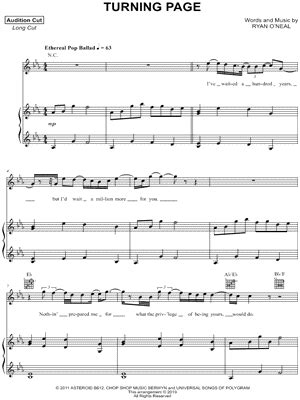 "Turning Page" Sheet Music - 15 Arrangements Available Instantly - Musicnotes