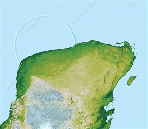 Chicxulub impact crater, Yucatan, Mexico - Stock Image - C007/4643 - Science Photo Library