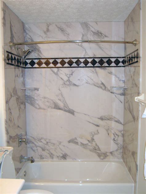 Designer Tub and Shower Walls Panels, Faux Stone & Marble– Cleveland, Columbus, Akron Ohio