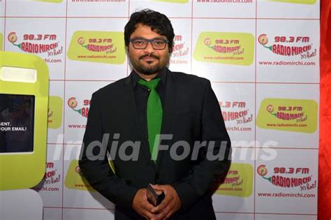 Babul Supriyo poses for the media at Royal Stag Mirchi Music Awards Bangla 2014 Media