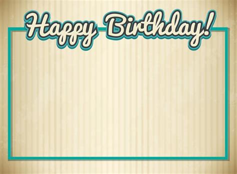 Blank birthday card template 519648 Vector Art at Vecteezy