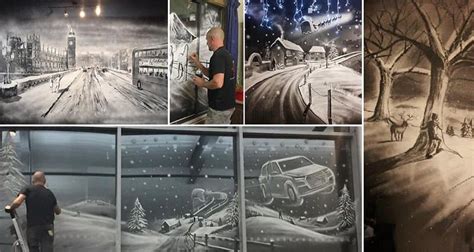 This Incredible Snow Spray Window Art Is Perfect For Christmas