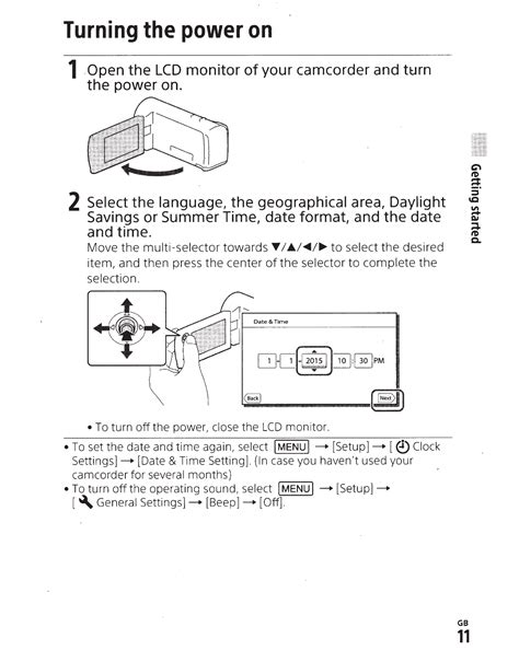 Sony Handycam Hdr Cx405 Operating Manual 1003138 User