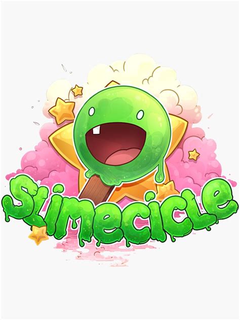 "slimecicle merch " Sticker by Corvideouss | Redbubble