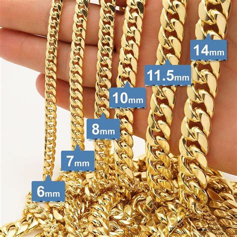 10k Solid Yellow Gold 6mm Hollow Miami Cuban Link Chain Necklace 24″-30″ | Best Men Gold Chain