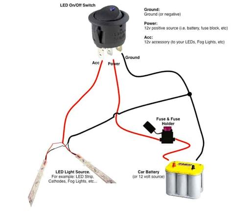 Buy 12v LED Round Rocker Switch | Remotes & Switches