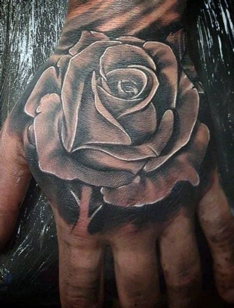 Share more than 79 male rose tattoo on hand - in.coedo.com.vn