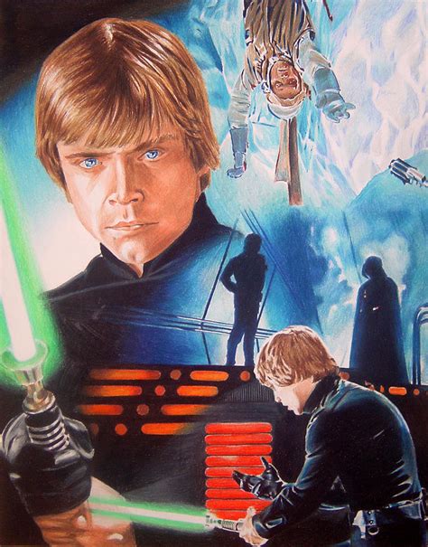 Star Wars Luke Skywalker Painting by Joseph Christensen