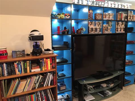 Best Video Game Entertainment Center Narrow Shelving Unit Storage