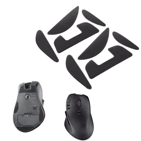 2018 2 Sets Black Mouse Feet Skates Mouse Mice Skate Pad for Logitech G700 G700S Laser Mouse New ...