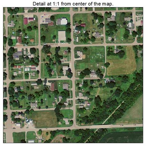 Aerial Photography Map of Rhodes, IA Iowa