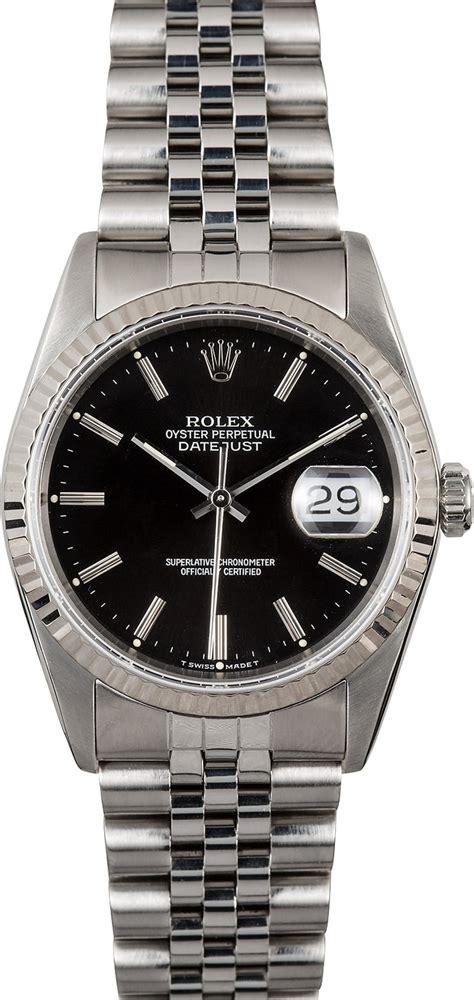 Men's Rolex Oyster Perpetual DateJust Steel 16234