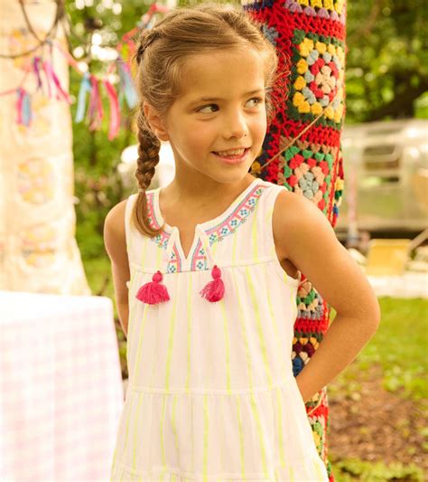 Neon Yellow Tiered Dress - Hatley US