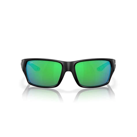 Costa Sunglasses - Tailfin Polarized - Matte Black Frame w/ Green Mirr ...