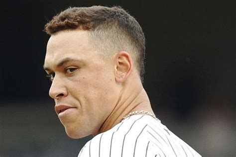 Aaron Judge’s simple explanation for slump | Baseball haircuts, Haircut images, Mens hairstyles