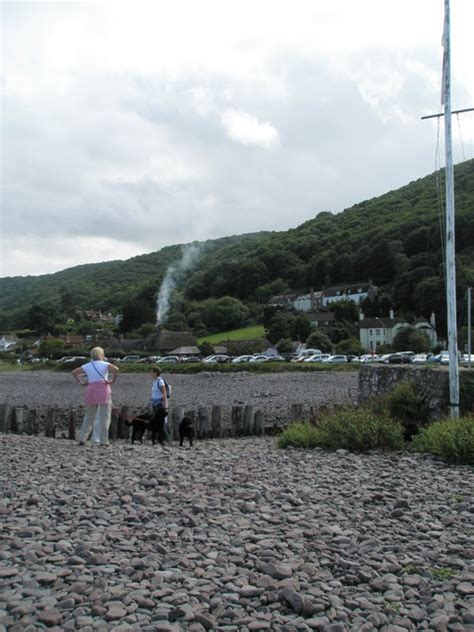 Distant fire at Porlock Weir Photo | UK Beach Guide