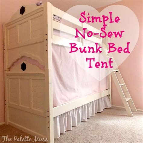 Simple No-Sew Bunk Bed Tent - The Palette Muse