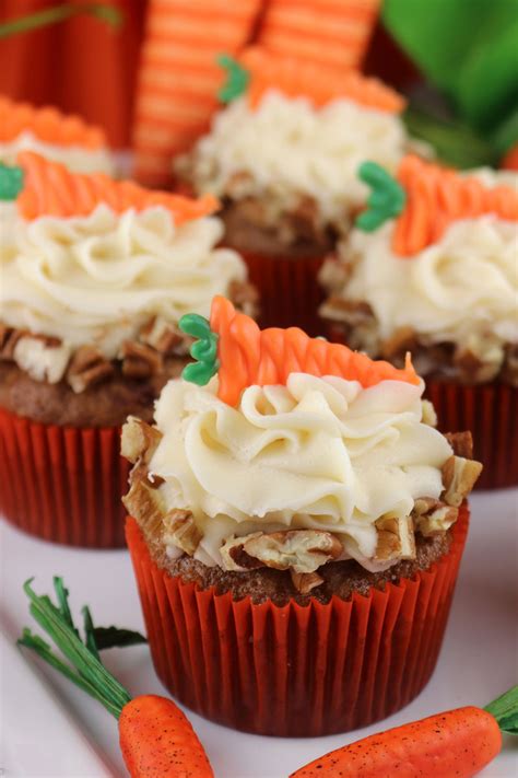 Carrot Cake Cupcakes - Two Sisters