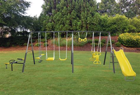 Free photo: Playground swing set - Recreation, Outdoor, Park - Free ...