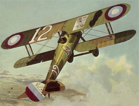 Nieuport 28 Eddie Rickenbacker, by John Amendola | Vintage Aviation Art ...