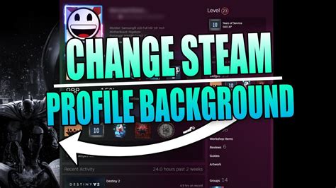 How To Change Steam Profile Background | Customize Steam Profile - YouTube