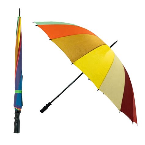 Rainbow Golf Umbrella - Umbrellas & More from Umbrella Heaven!