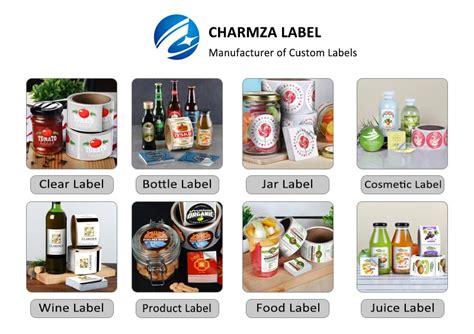 Self Adhesive Label Printing Waterproof Logo Food Vinyl Custom Sticker ...