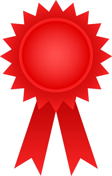 Red Award Ribbon - Free Clip Art