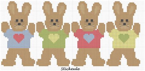 Stickeules Freebies: Ostern | Cross stitch heart, Cross stitch patterns ...