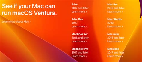 Will macOS 13 Ventura Run on My MacBook or Desktop Mac?