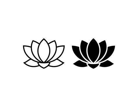 lotus flower vector icon 7126485 Vector Art at Vecteezy