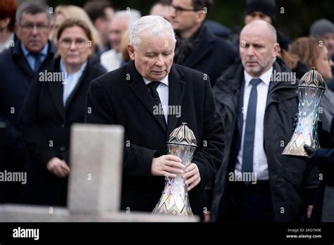 Jaroslaw Kaczynski during the ceremonies commemorating the 12th ...