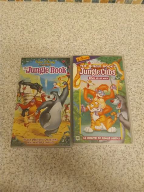 JUNGLE BOOK & JUNGLE CUBS VHS PAL UK Video bundle DISNEY CLASSIC HOLOGRAM 1997 £0.99 - PicClick UK