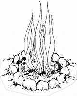Campfire Coloring Pages  Coloring Home sketch template